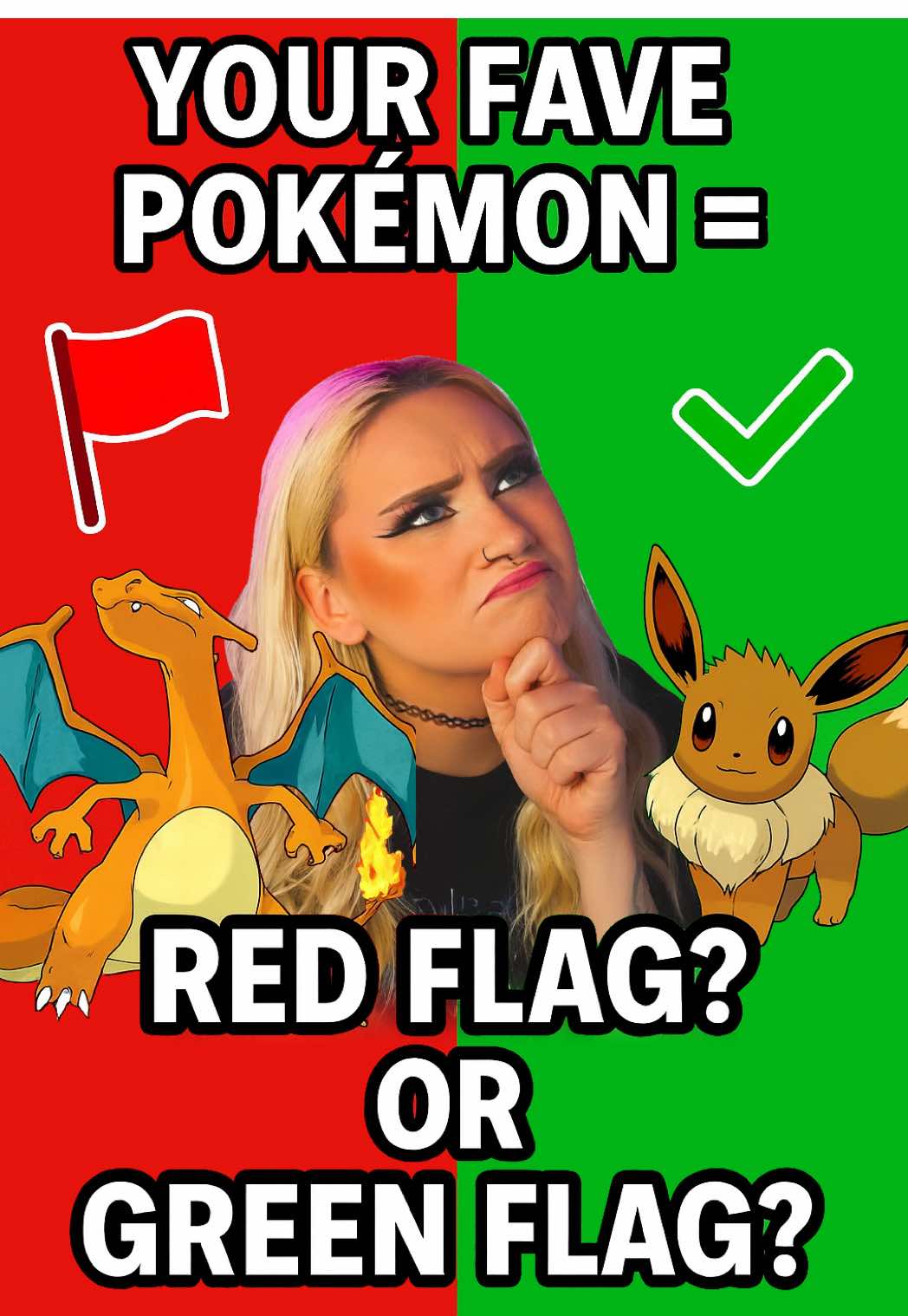 Your Fave Pokémon = Red Flag? 🚩 or Green Flag? ✅ 🎥 @Poki Emmie  📍@London Card Show 