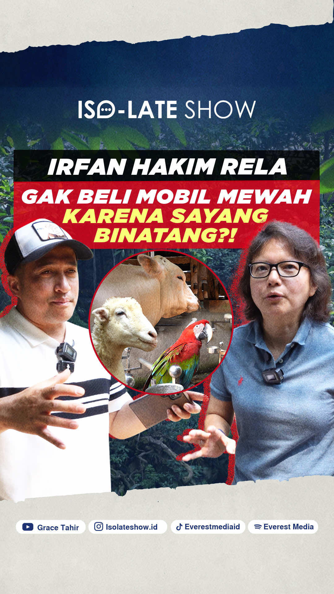 Irfan Hakim rela mengeluarkan ratusan juta dan menahan diri gak beli mobil mewah demi bisa rawat ratusan peliharaannya! Semua akan dibahas bareng @IRFANHAKIM75 di Iso-Late Show!  #everestmediaid #isolateshow #irfanhakim #dehakims #aviarydehakims 
