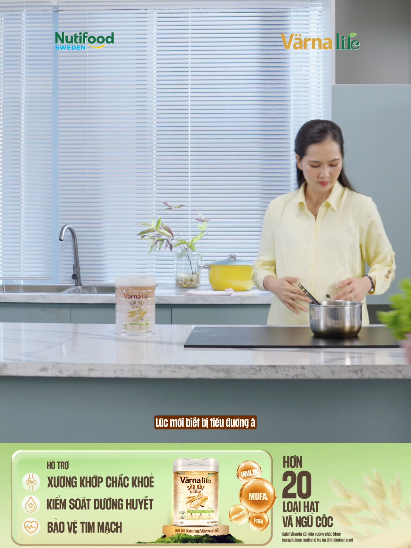 🍀 SỮA HẠT CÔNG THỨC VÄRNA LIFE - HỖ TRỢ ỔN ĐƯỜNG HUYẾT CHO NGƯỜI THÂN LỚN TUỔI 🍀 Nếu ba mẹ, người thân lớn tuổi của bạn đang gặp vấn đề về đường huyết, có mong muốn ốn định kiểm soát đường huyết để hỗ trợ cải thiện chất lượng cuộc sống hơn, sản phẩm Sữa hạt công thức Värna Life lactose free hoàn toàn đạm thực vật uy tín từ Nutifood Thụy Điển là sự lựa chọn phù hợp đáng cân nhắc, với: 🤎Hơn 20 loại hạt và ngũ cốc cân bằng dinh dưỡng cung cấp hoàn toàn đạm thực vật. Đặc biệt, có gạo lứt, hạt kê, diêm mạch, hạt mè tốt cho người tiểu đường 🤎Isomaltulose, Inulin và hàm lượng xơ cao từ hơn 20 loại hạt và ngũ cốc hỗ trợ kiểm soát, ổn định đường huyết 🤎Ngoài ra còn bổ sung Calci, Vitamin K2 giúp xương khớp chắc khỏe & MUFA & PUFA hỗ trợ giảm cholesterol xấu, tốt cho tim mạch 🤎Không chứa Lactose không lo chộn rộn bụng 🤎Bổ sung Acid Folic, Sắt, Kẽm thường thiếu hụt ở người ăn chay - phù hợp cho ba mẹ, người thân lớn tuổi nào theo đuối chế độ ăn chay 👉🏻Click ngay vào giỏ hàng để chủ động chăm sóc sức khỏe đường huyết cho ba mẹ, người thân nhé! #VarnaLife #Suahatcongthuc #Congthuckhoetuoitunhien