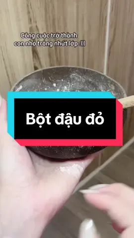 Bột đậu đỏ mix với sữa tưoi kđ #xuhuong #trending #beauty #bodycare #botdaudo 