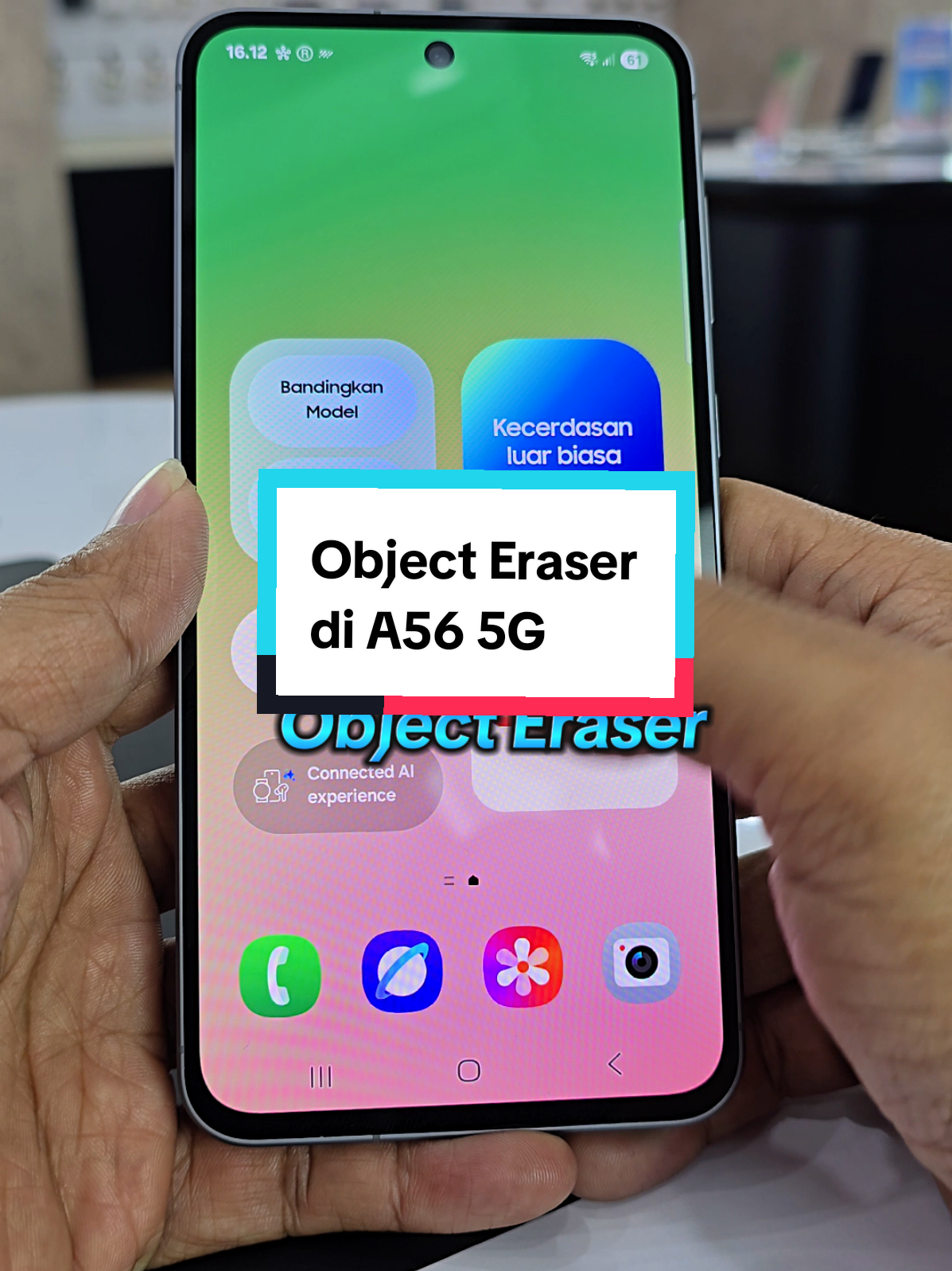 Fitur AI object eraser di A56 5G.. #samsung #galaxy #a56 #object #eraser 