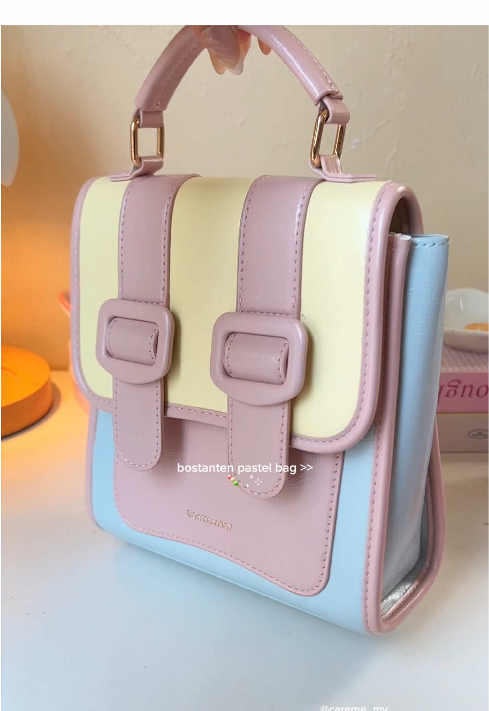 bisa jadi hand bag, backpack, shoulder bag juga! ⋆ ˚｡⋆୨୧˚🫶🏻💗 - warna (Vanila) gemess banget kayak ice cream 🍦 #bag #slingbag #handbag #shoulderbag #bostanten 