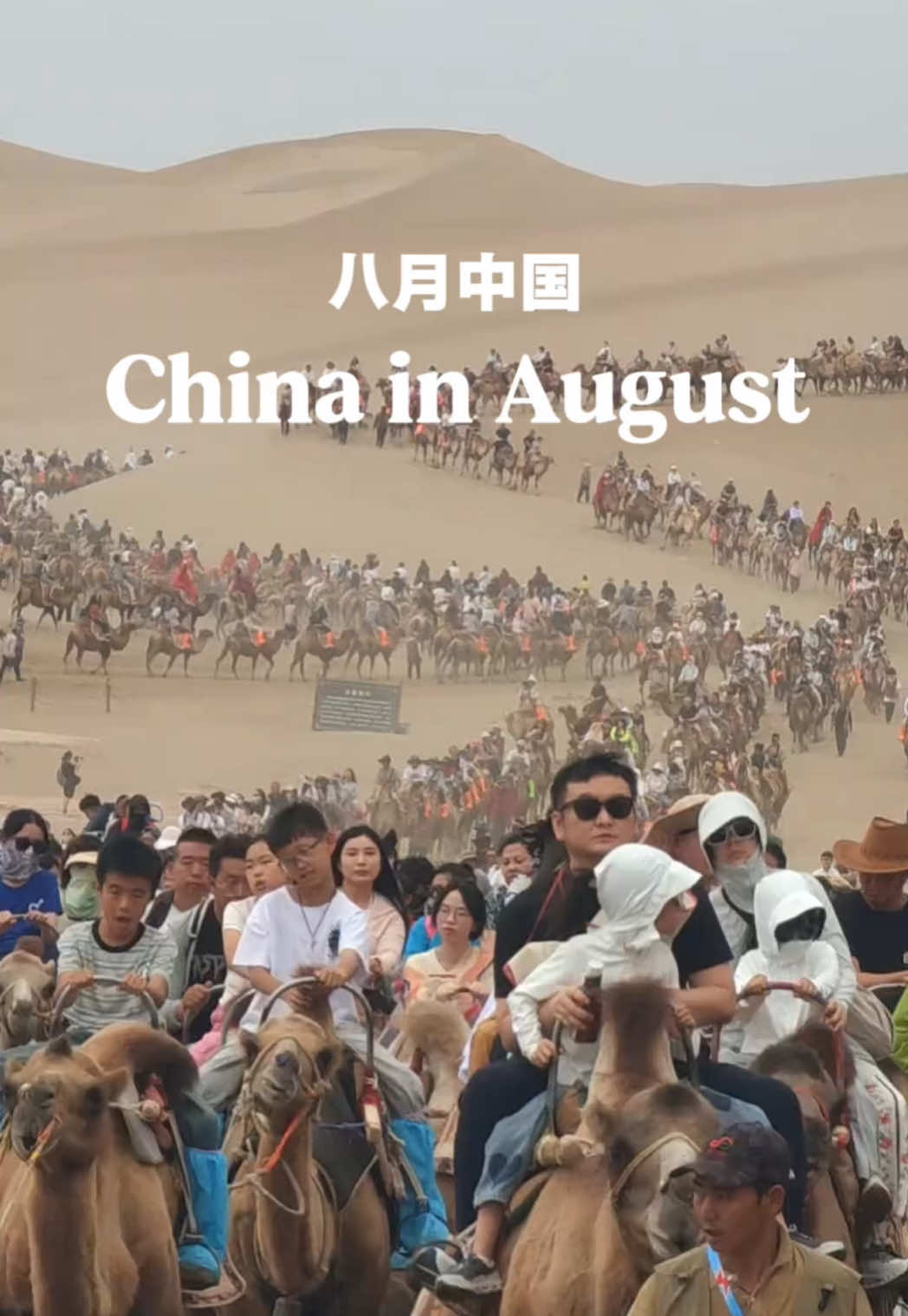 The peak season for tourism in China. 中国人旅游永远是【兵临城下】的感觉😂 #travel #china #中国 #taiwan #holiday 