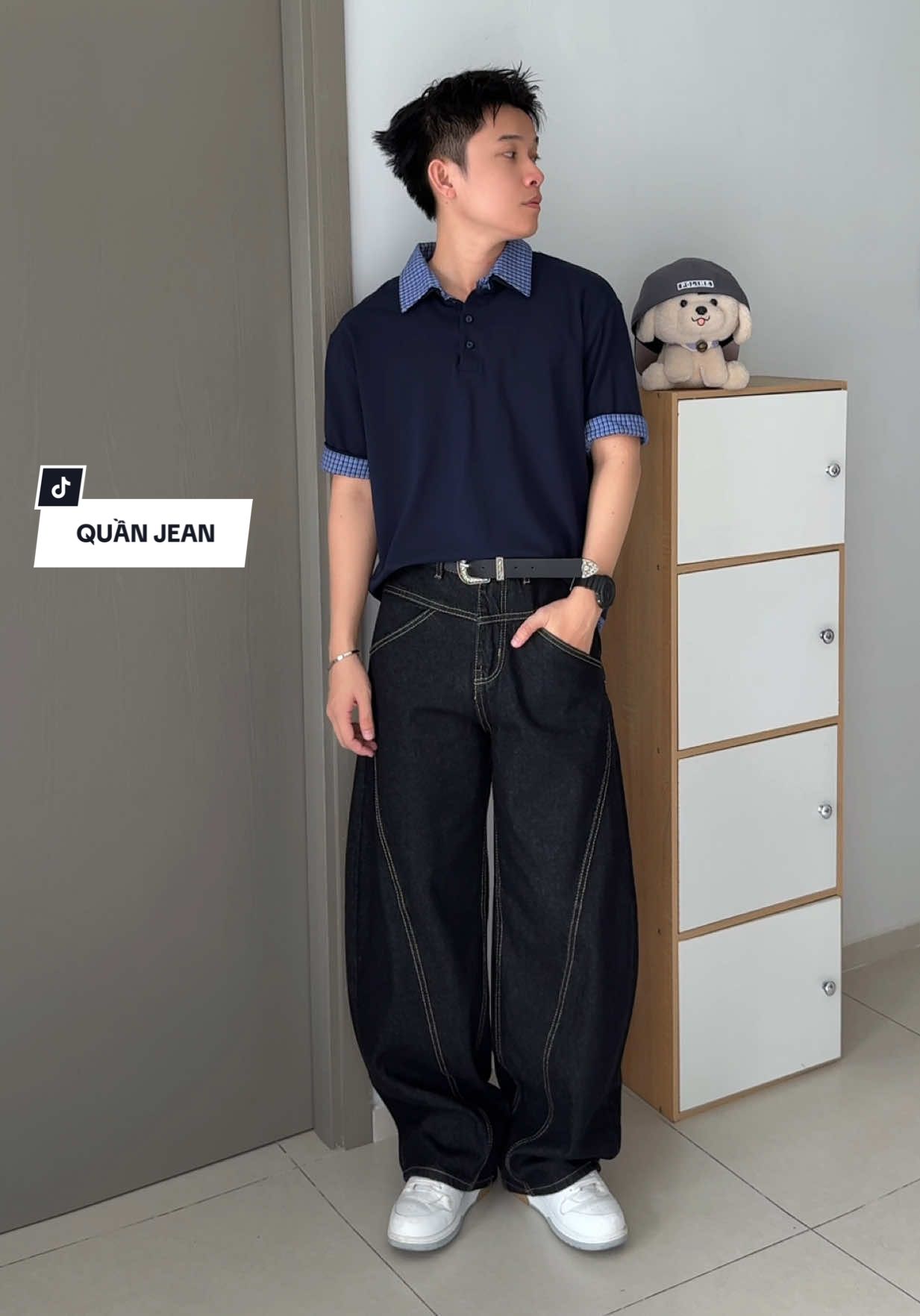 Quần jean ống vòm 4LUCKY 👏 #goclamdep #outfit #quanjeanongrong #4lucky #iamloc1108 