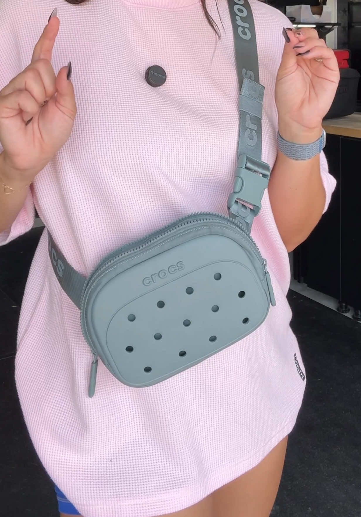 BRAND NEW CROCS BELT BAG!!! This baby literally just dropped and already has 1000s sold on TikTok. You better grab one fast before they're gone!  #crocssuperbrandday #crocssbd #crocs #crocsbeltbag #crocs4life 