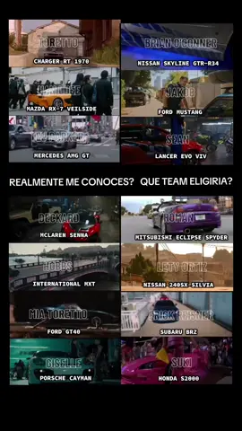 Lo único que me atrajo fuiste tu , conocer a tu hermano fue un bono  #rapidosyfuriosos #cualeliges #brianoconner #autos 
