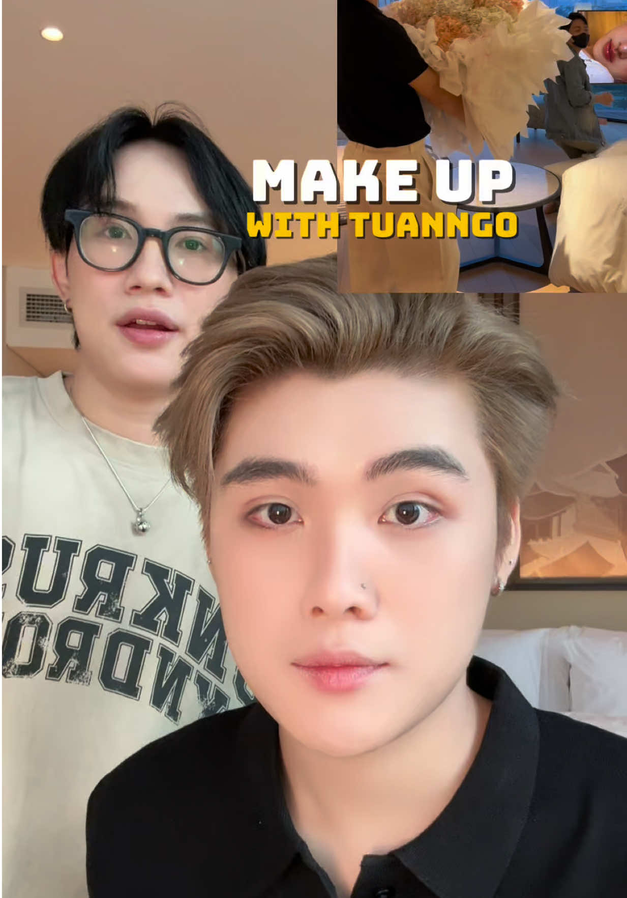 Thăng cấp nhan sắc cho @Tuanngo để bí mật cầu hôn !! #makeup #LearnOnTikTok #CarslanSuperBrandDay #vulaci #goclamdep 