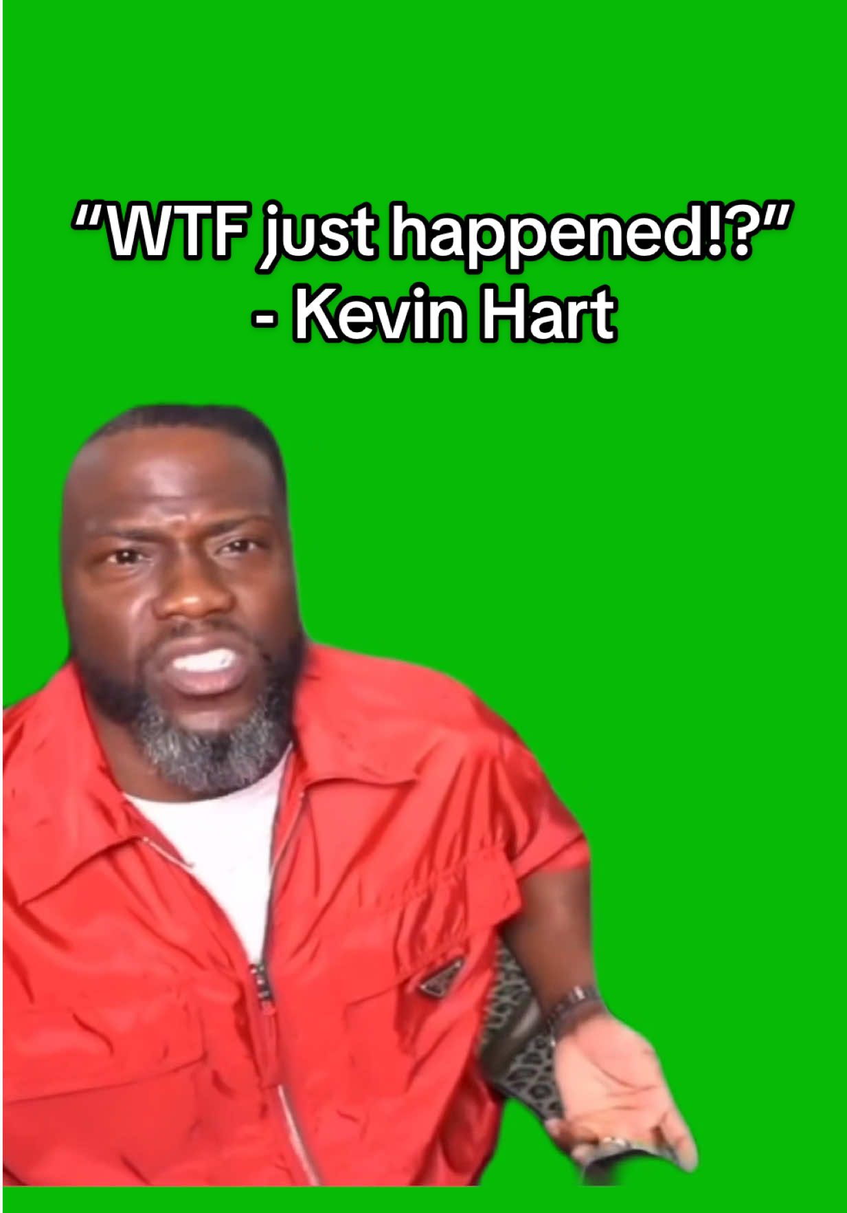 “WTF just happened” Kevin Hart meme green screen capcut template #kevinhart #meme #whathappened #capcuttemplates #CapCut 