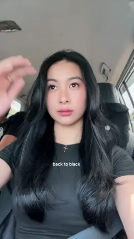 back to black  #haircolor #jetblackhair #backtoblack 