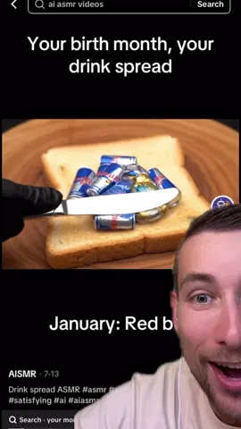 @AISMR birth month is your drink spread #satisfying #oddlysatisfying #asmr 