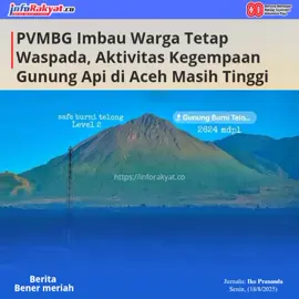 BENER MERIAH, inforakyat.co – Pusat Vulkanologi dan Mitigasi Bencana Geologi (PVMBG) melalui Pos Pengamatan Gunung Api Burni Telong d Bener Meriah melaporkan bahwa aktivitas kegempaan vulkanik gunung tersebut masih bersifat fluktuatif. Ketua Pos Pengamatan Gunung Api Burni Telong, Ihsan Nopa Abadi ketika dihubungi Inforakyat.co menegaskan, pengunjung dilarang mendekati area fumarola dan solfatara, terutama saat cuaca mendung atau hujan. Kondisi itu perlu disampaikan, mengingat konsentrasi gas beracun di kawasan tersebut bisa membahayakan keselamatan manusia. 