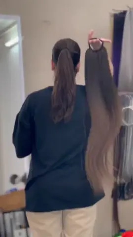 Long Hair Claw Ponytail Band Extension 