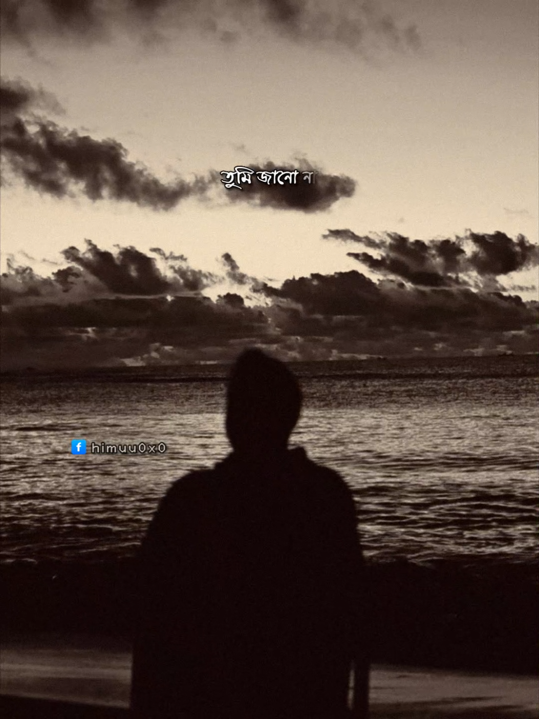 তুমি জানো না আমি কত নিঃশব্দে তোমাকে ভাবি কতবার তোমাকে কল্পনা করি কতরাত জেগে শুধু তোমাকে ভেবেই পার করে দেই তুমি জানো না আমি তোমাকে কতটা ভালোবাসি🖤 #foryoupage #fyp #lyricsvideo #lifeqoutes #himu0x0 