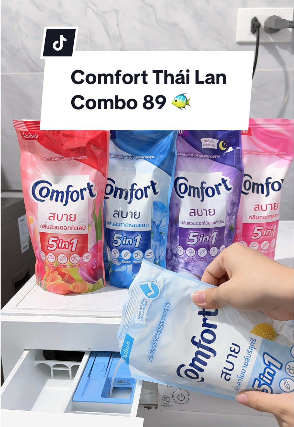 Muốn lúc nào áo quần cũng thơm tho chị em thử loại nước xả comfort Thái Lan nha #comfort #nuocxavai #nuocxacomforthailan #mebeerriviuuu 