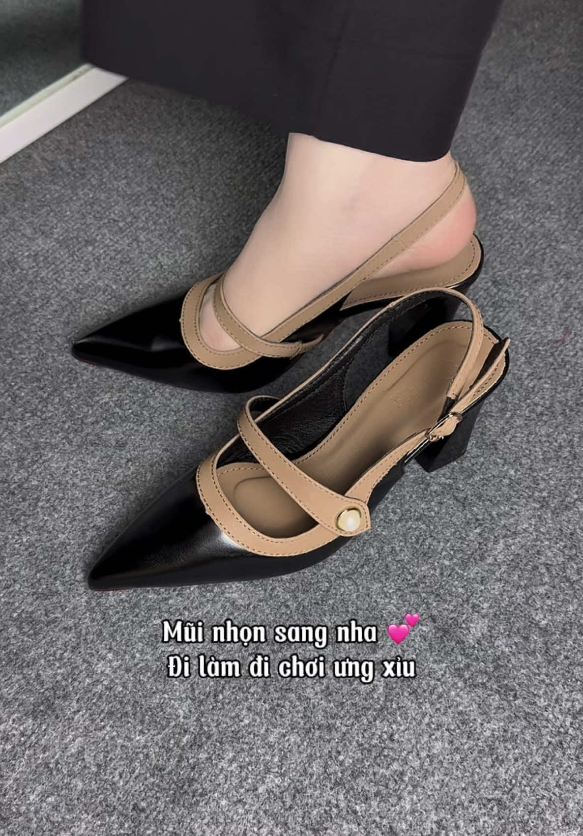 Mũi nhọn chân ái cho các nàng thích sang chảnh nha #reviewlamdep #giaydep #giaycaogot 