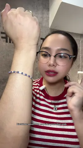 Ang ganda ng bracelet in person 🥰 pang everyday wear yung style sakto kasi mahilig tlga ako magsuot ng ganito especially sa work ko na palachika diba 🧿🪬 Disclaimer: prices may vary after promotion ends