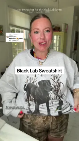 Replying to @✨SaraSam✨ It’s the perfect sweatshirt for fall and for the labbie lover!!  #sweatshirt #blacklab #oversizedsweatshirt #cozyandcute #sweatshirtseason 