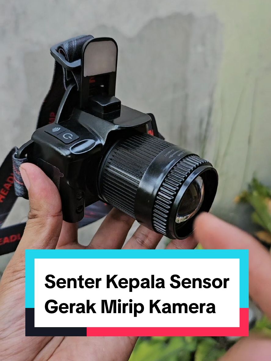 senter kepala sensor gerak U8 mirip kamera #senterkepala #senterled #sentersuperterang 
