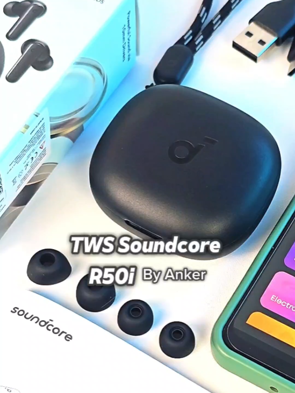 Anker Soundcore R50i Rekomendasi TWS Terbaik di harga 200rb an #tws #twsbluetooth #headsetbluetooth #SoundcoreR50i #modalkontendoang 
