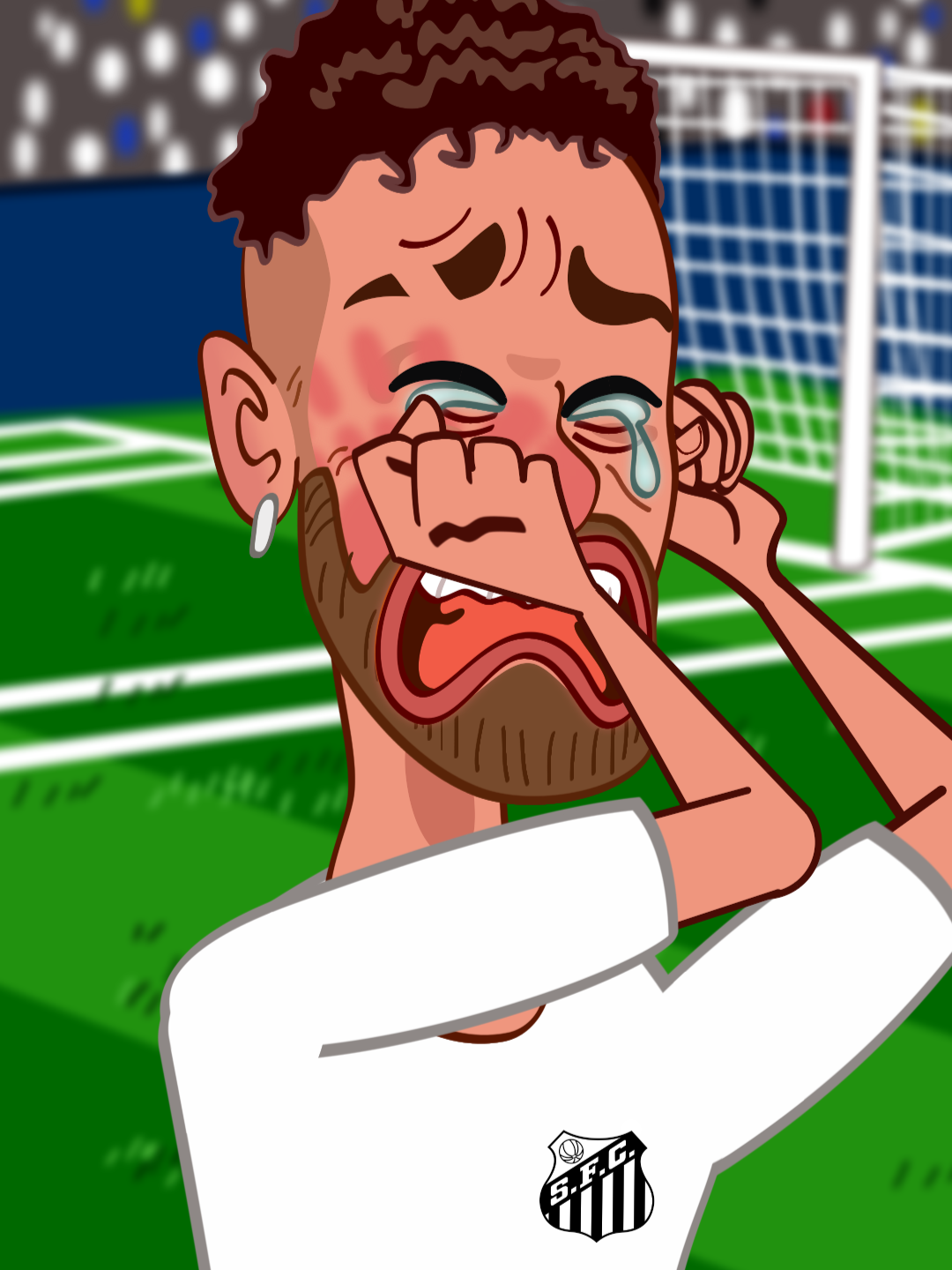 Vasco aplica um 6 a 0 no Santos, veja como está Neymar Jr. #FutebolBrasileiro #futebol #santos #vasco