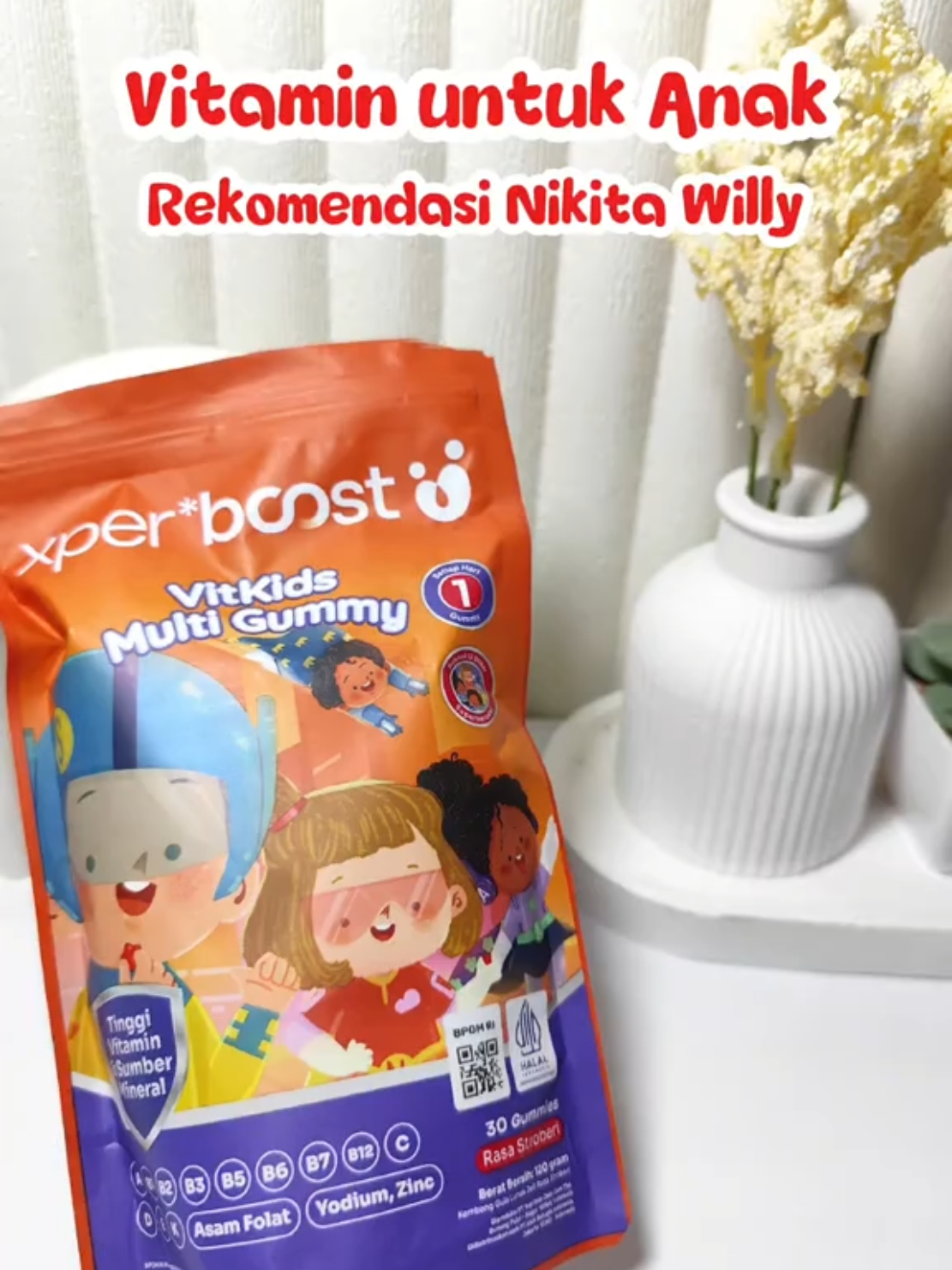 Kalau untuk anak, sudah pasti pilihan yang terbaik. Termasuk dalam memilih vitaminnya. Aku memilih xper*boost untuk memenuhi vitamin harian anakku.  Rasanya enak, anak pasti suka.  No drama drama dalam konsumsinya.  Ini aman dikonsumsi setiap hari.  Rekomendasi IDI. Tanpa pengawet & pewarna sintetik. Yuk Checkout sekarang juga!!!  .  #expertboost #gummy #vitaminanak #gummyvitamins #rekomendasivitaminanak 
