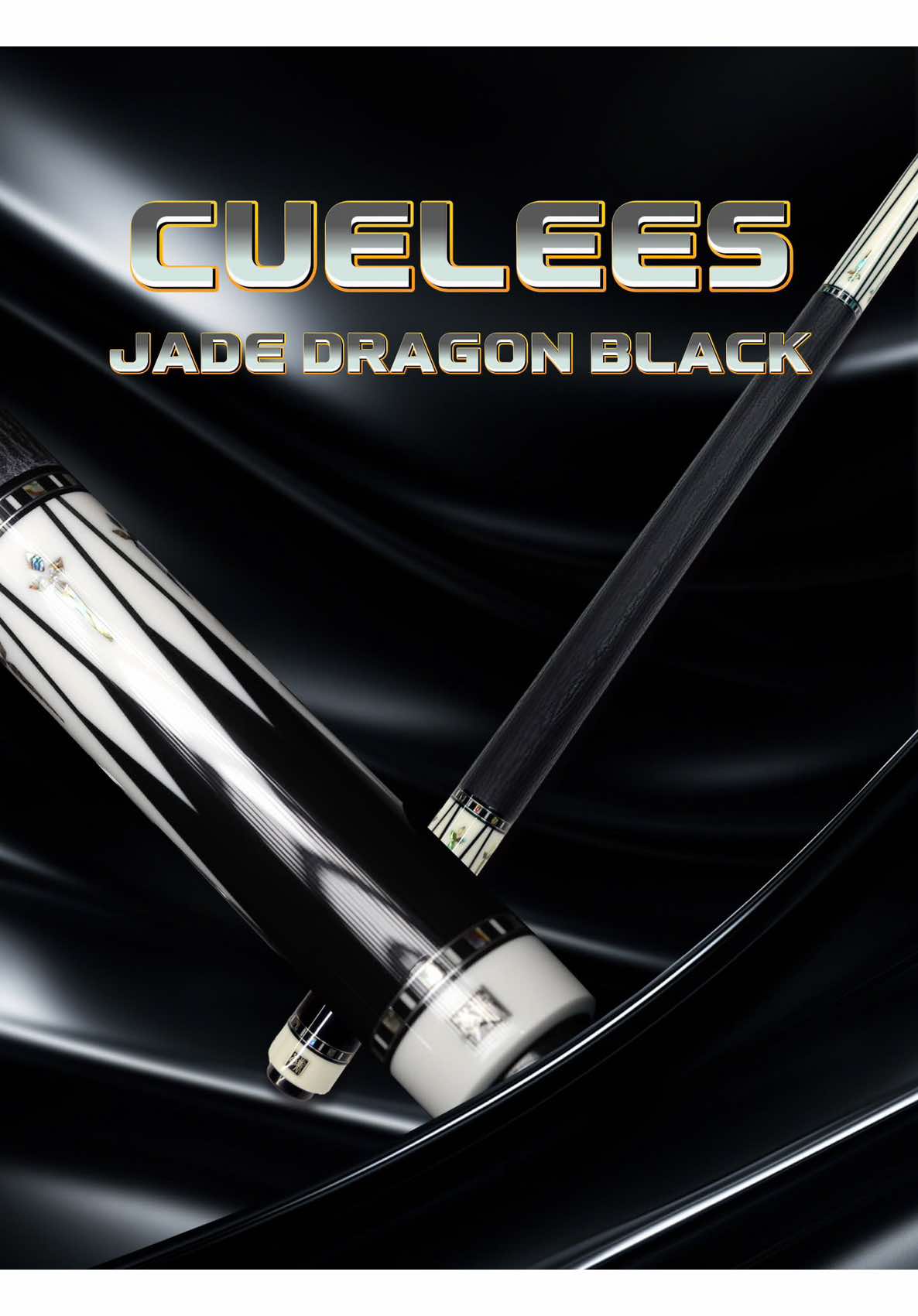 {Detail Series} Cuelees Jade Dragon Black mã LS-B01E. Lẻ chuôi giá 34.300.000 một sự lựa chọn hoàn hảo trong tầm giá. #billiards #manhbongdem #omin #cuelees #cueroc 