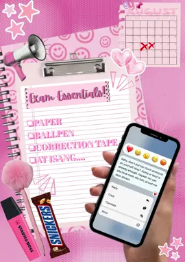 READY NA BA KAYO?? 📚💥 Exams are coming, papasa ba o maiba-bagsak ang walong sub? 👀 📝 Exam Essentials: ☑️ Ballpen ( hindi 'yung paubos na pls ) ☑️ Braincells ( kung meron pa 🤯 ) ☑️ Correction Tape ( para mai-tama ang mga pagkakamali ) ☑️ AT ISANG.. ( isang ano nga ba!? ) ⏰ Review na bago ma-review ni teacher ang sagot natin 😭 Good luck sa exam bukas, everyone! 🙏 May God guide us with wisdom, clarity, and peace of mind as we take our tests. Let’s trust our efforts and believe in ourselves. We can do this together! 🌟📘 #7IronStrong #ExamModeOn #KahitStressCutePaRin #GoodluckSaLahat #tinajerosian