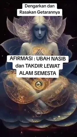 AFIRMASI : UBAH NASIB DAN TAKDIR LEWAT ALAM SEMESTA #rezekiberlimpah🤲 #getaranmanifestasi #afirmasipositif #motivasi #fypage 