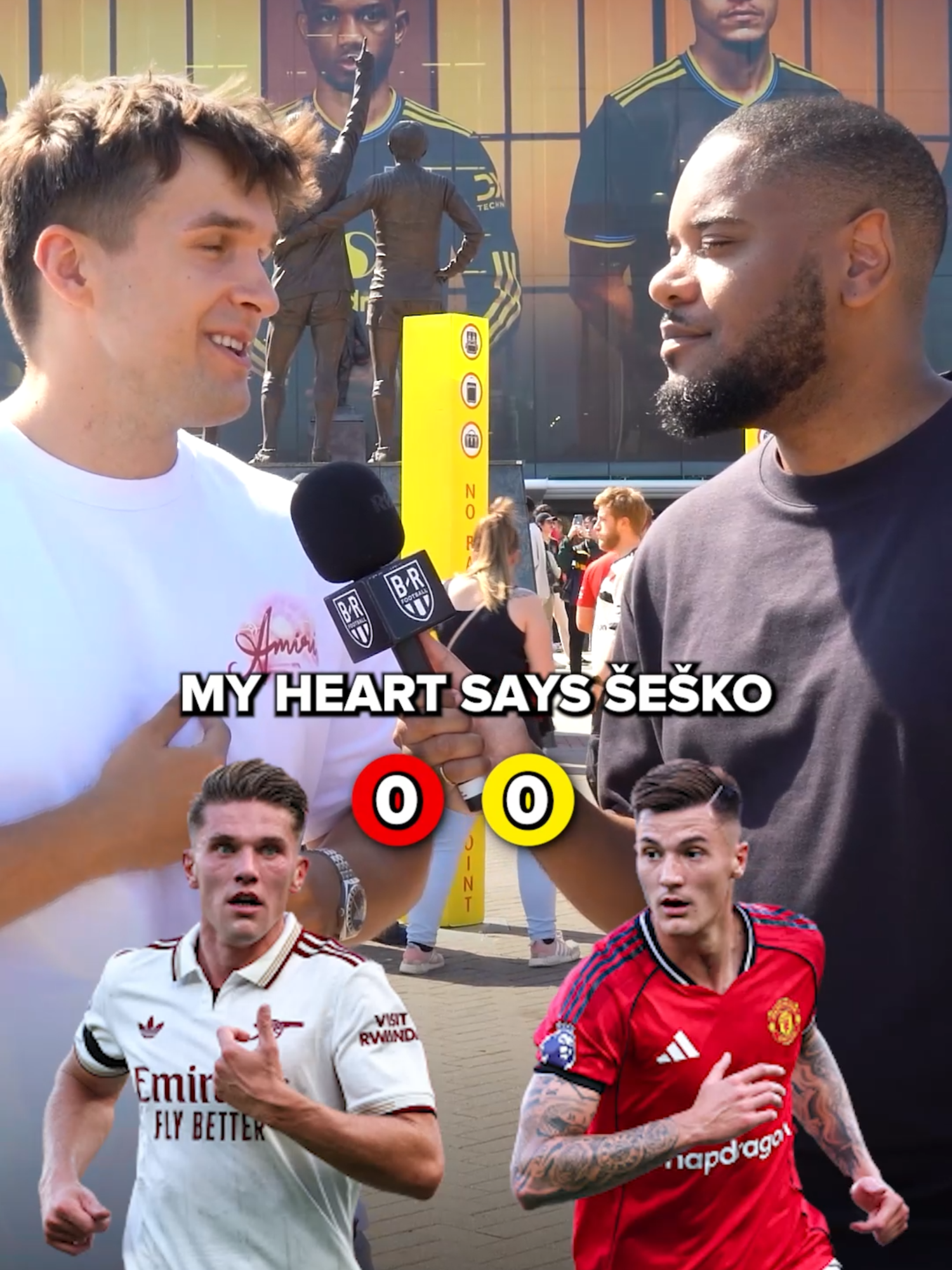 Who scores more goals this season: Viktor Gyökeres or Benjamin Šeško? 🎯 (w/ @milesaddy) #arsenal #gunners #manchesterunited #sesko #gyokeres