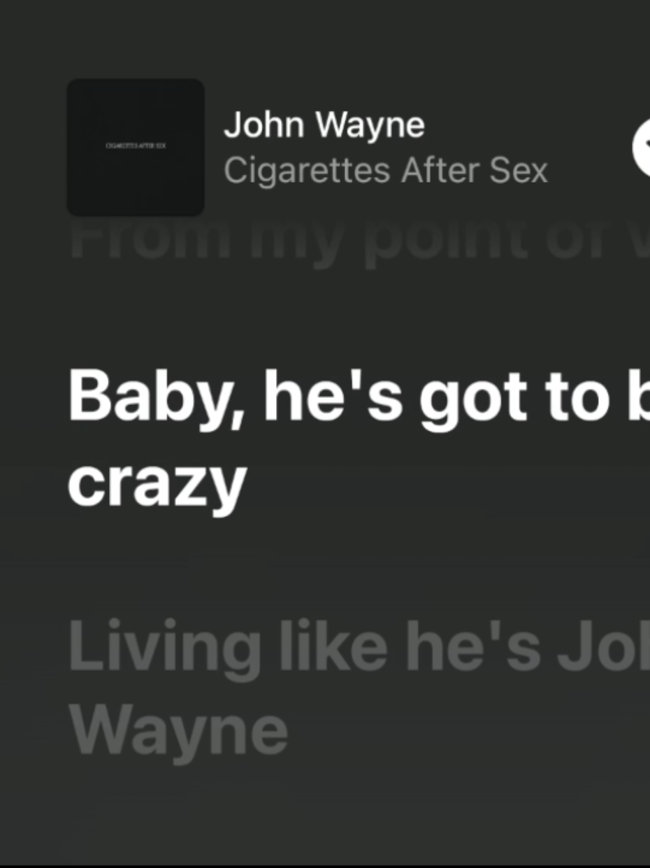 Baby, he's got to be crazy #johnwayne #cigaftersrx #cas #cigarettesafter #fypage