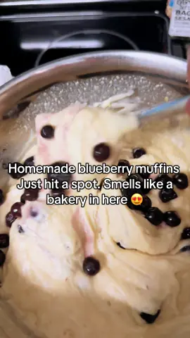 Hi my name is Vanessa and I love to bake #bakey #bakedgoods #homemadefood #homemadebakedgoods #blueberrymuffins 