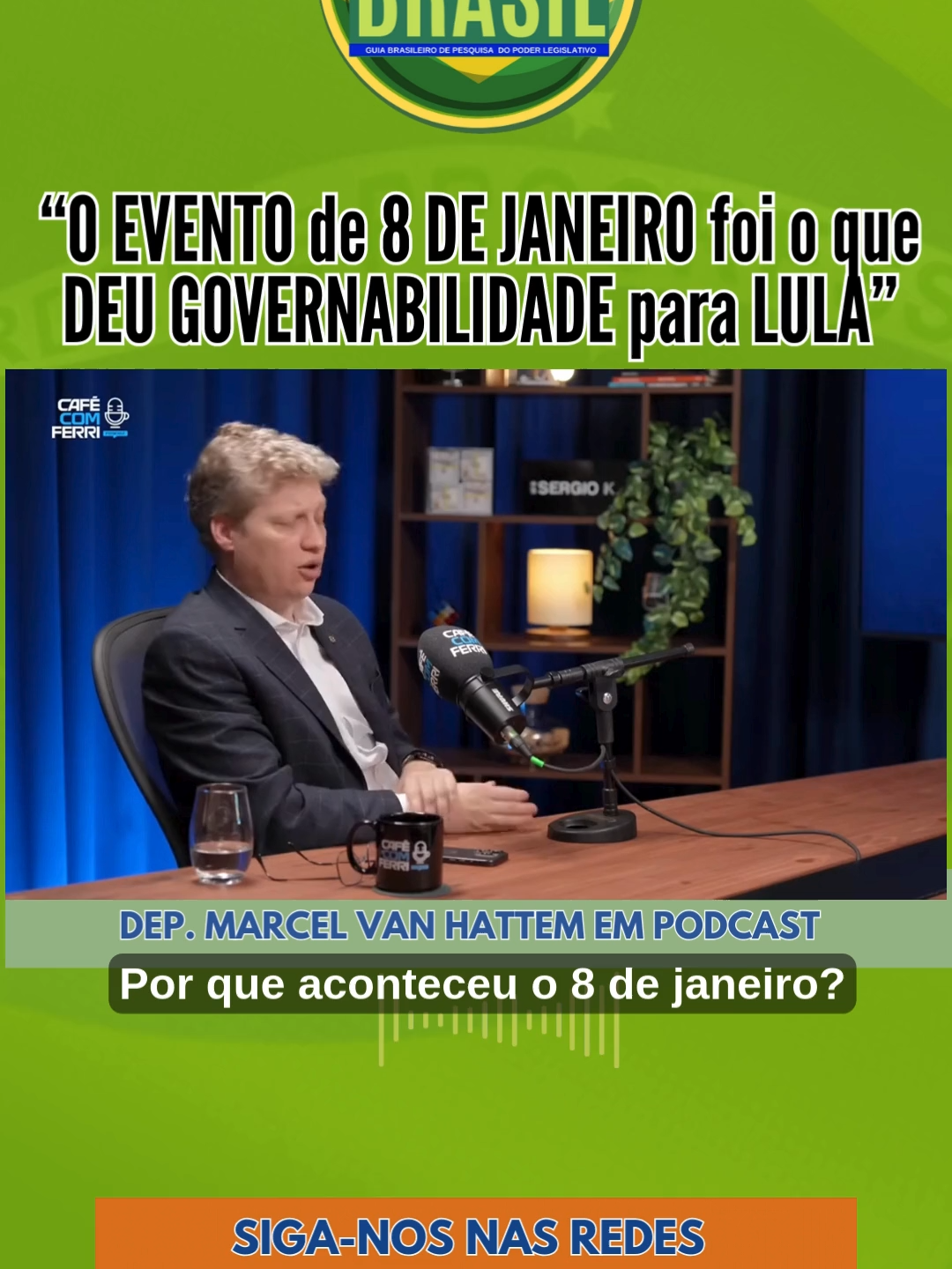 ​ ⁨@marcelvanhattem30  afirma “O EVENTO de 8 DE JANEIRO foi o que DEU GOVERNABILIDADE para LULA” #parlamentarbr #parlamentar #politica
