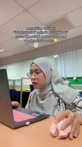 stress pikir mcm mna tanak bagi logbook nmpk kosong😭 #intern #student 