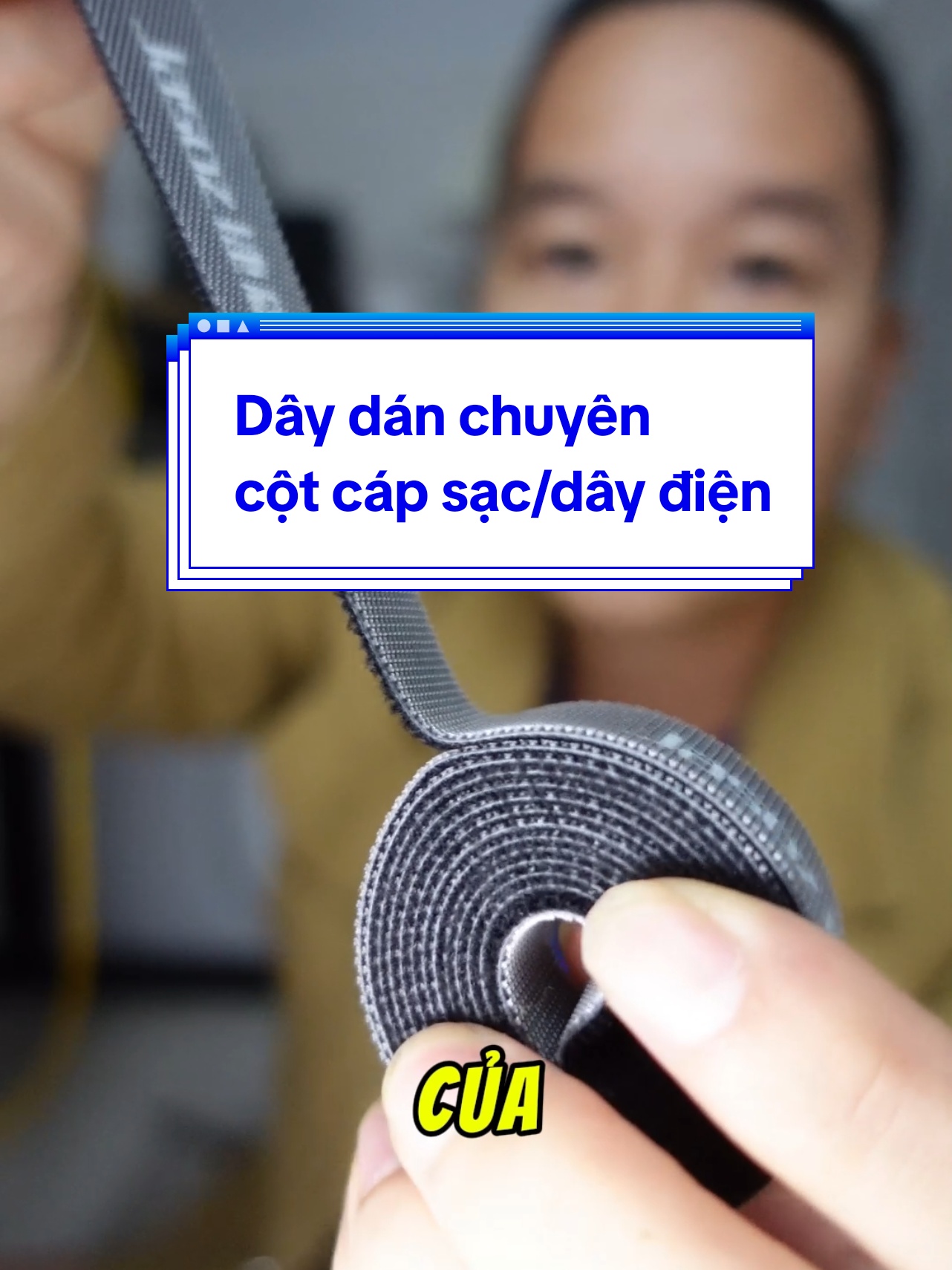 Dây dán cột cáp sạc điện thoại, decor bàn làm việc #tienchuotbach #review 