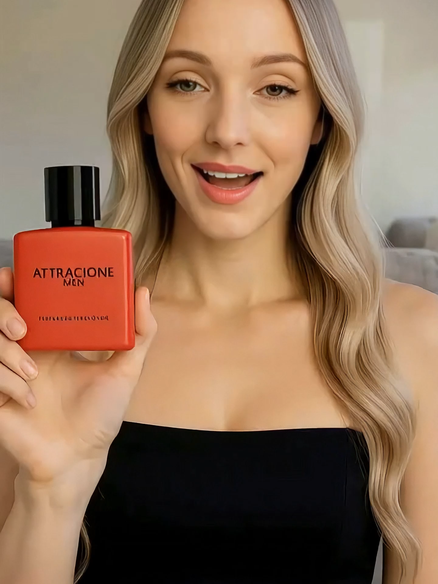 Você já sentiu um perfume assim? Amadeirado, com notas de baunilha e  âmbar, que deixa todo mundo olhando. O Atraccione Men é o novo must have  dos homens estilosos. Combinado com qualquer look. Não perca tempo —  clique no carrinho laranja do vídeo e adicione agora! #perfumepremium  #desejotiktok #fashionmusthave #tiktokshopbrasil #perfumemascuino  #homemestiloso #acessóriodetendência #compraviral #soumuitoestiloso  #trendingnow #attracionemen #perfumedetendência