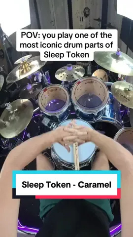 Your turn 👉 duet this and show me your Caramel groove 🥁 #SleepToken #EvenInArcadia #Caramel #STdrummers #DrumTok #DrummerLife #MusicTok #POV #FYP #Groove 