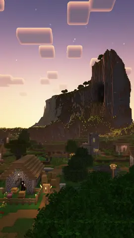 Minecraft Live Wallpaper - Sunset Village  #Minecraft #fyp #merkbuilds #livewallpaper 