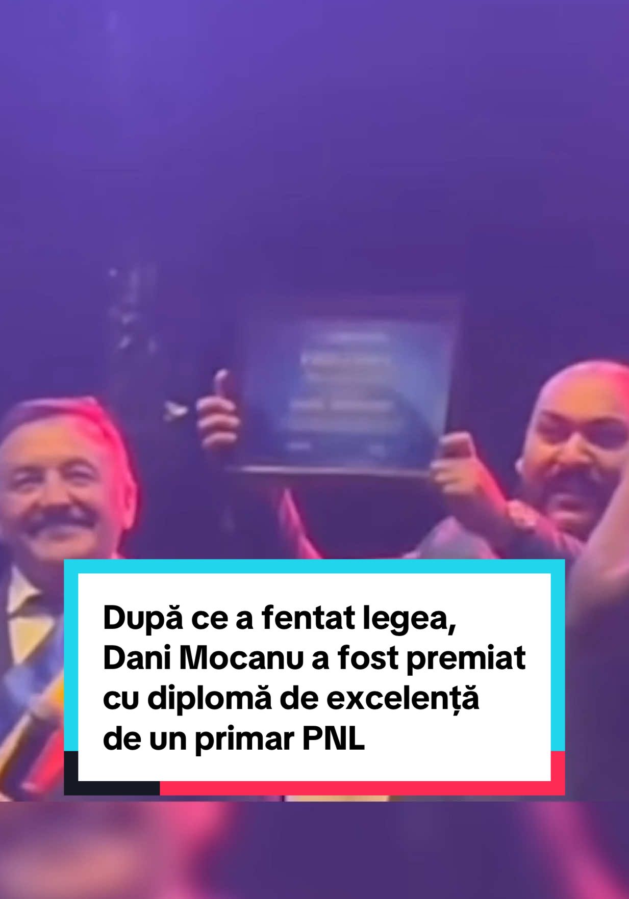 Proaspăt scăpat de dosarul în care a fost acuzat de proxenetism, Dani Mocanu a fost răsplătit cu o diplomă de excelență de către primaul PNL al comunei Lunca Ilvei, Flaviu Lupșa. Momentul a stârnit un val de reacții negative în spațiul public.  #danimocanu #manele #diploma #fyp #cancan 