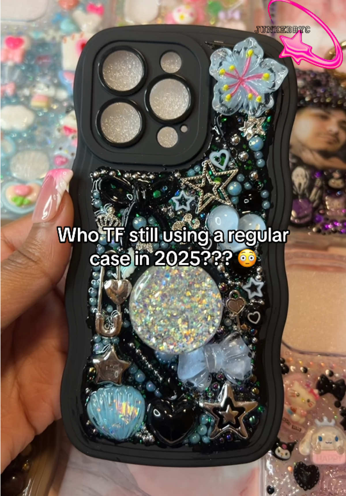 Junk cases taking over 😝!! Link in my bio/story to get yours now!!! 🖤 #junkcases #siliconecase #casecollection #junkedbyc #zflipcase 