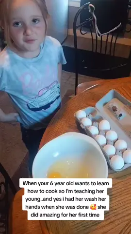 I'll never get these moments back ❤️ #fyp #cookingyoung #crackingeggs #noshells 