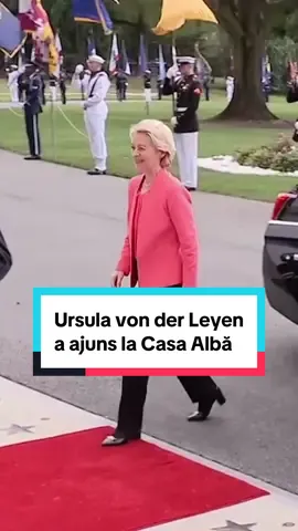 Ursula von der Leyen a ajuns la Casa Albă #trump #usa #europe #news #gandul 