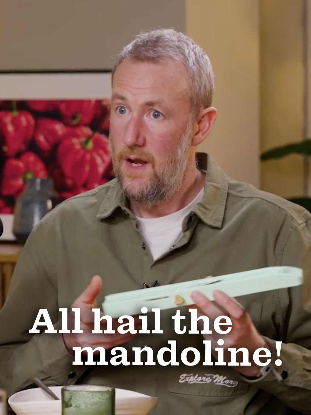 The award for Most Promoted Kitchen Utensil of the Season goes to... the mandoline!  @waitrose @nickgrimshaw #AngelaHartnett #DishPodcast #Mandoline