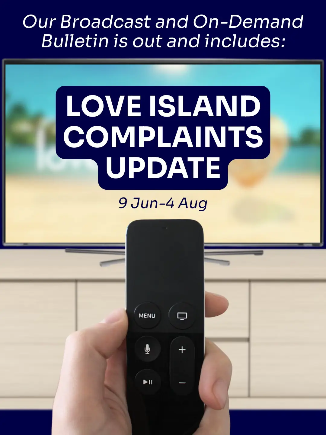 👉 Swipe to read about our decision on this year's Love Island complaints 📺 #tv #ofcom #LoveIsland #complaints #itv 