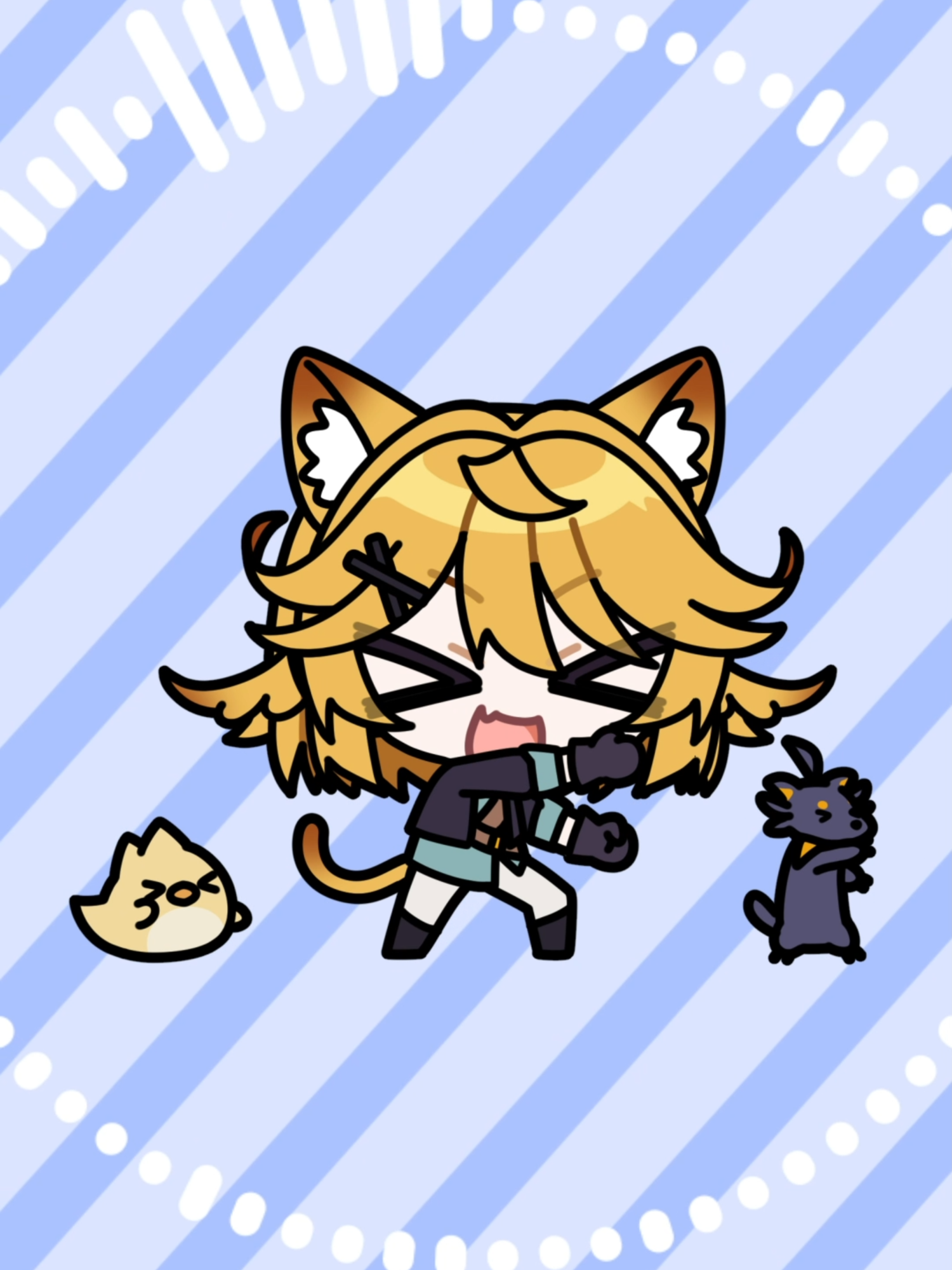Dance time! Dokitty Ver. #vtuber #envtuber #vtuberclips #dokibird #animatedshorts #animations #fyp
