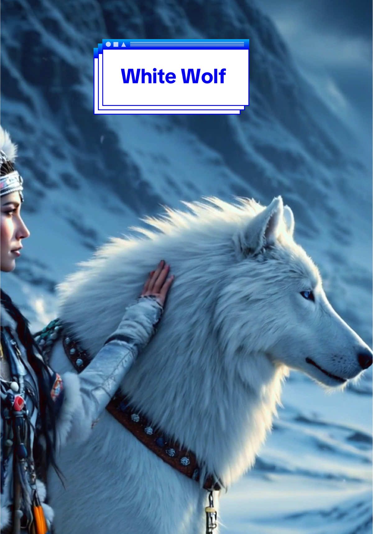 You can download the same-style dynamic wallpaper for free of a white wolf #applewallpaper #livewallpaper #iphone #ios #8kwallpape 