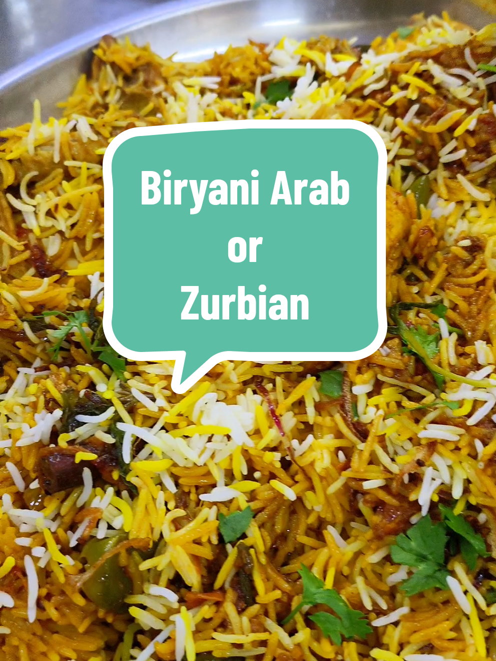 Ini adalah resepi Biryani Arab. Mungkin ada beza sikit sikit daripada Biryani India. Di Yemen, disebut Zurbian. Setengah orang letak kentang dengan ayam atau kambing. Tak jadi masalah.  #resipi #biryani #zurbian #nasiarab #Foodie 