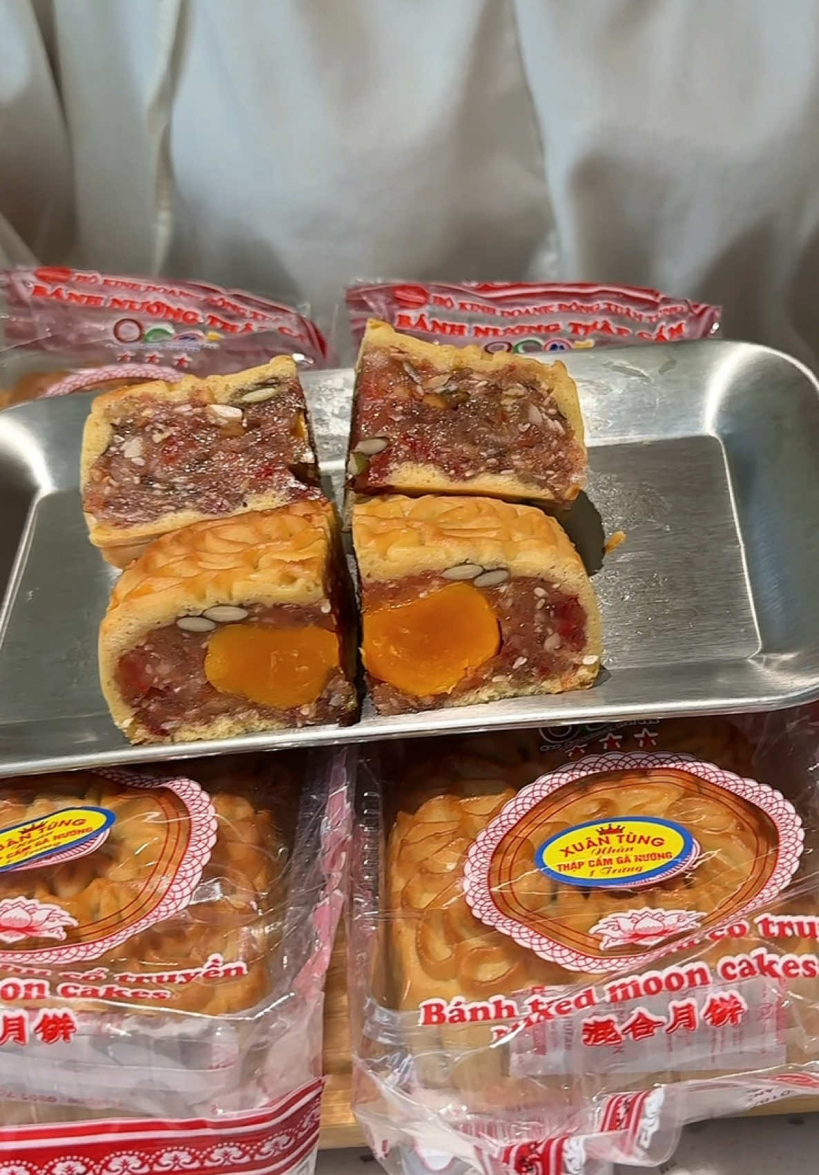 Bánh trung thu thập cẩm gà quay size lớn 39k #banhtrungthu 