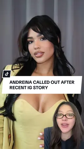 Andreina called out after recent IG story #andriena #LoveIsland 