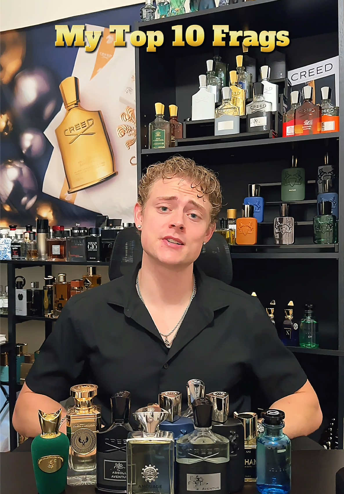 My official top 10 in my collection as of 8 months into collecting fragrances! What should I smell that would shake this list up?👀 #fragrancetiktok #fragrancerecommendations #fragrancereview #fragrancetok #top10 