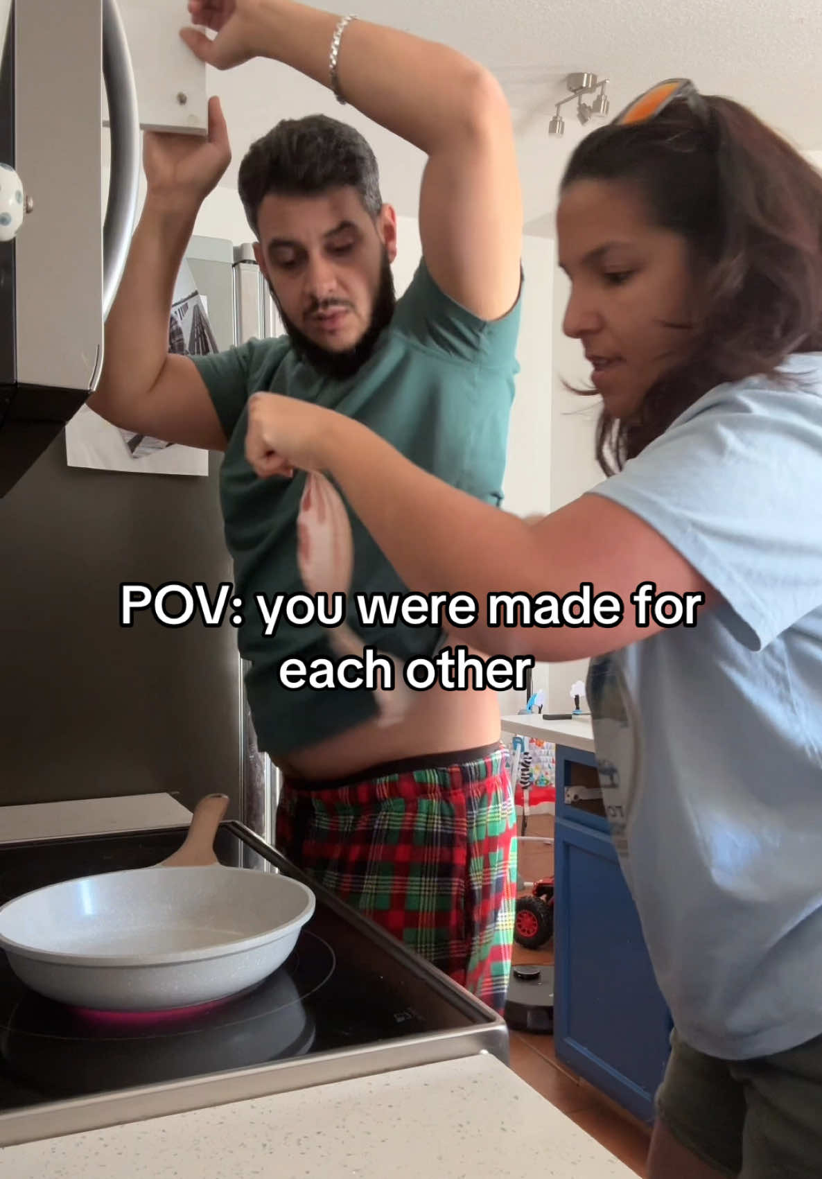 POV: you were made for each other 😂 this lives in my head rent free #couples #couplescomedy #silentandamanda 